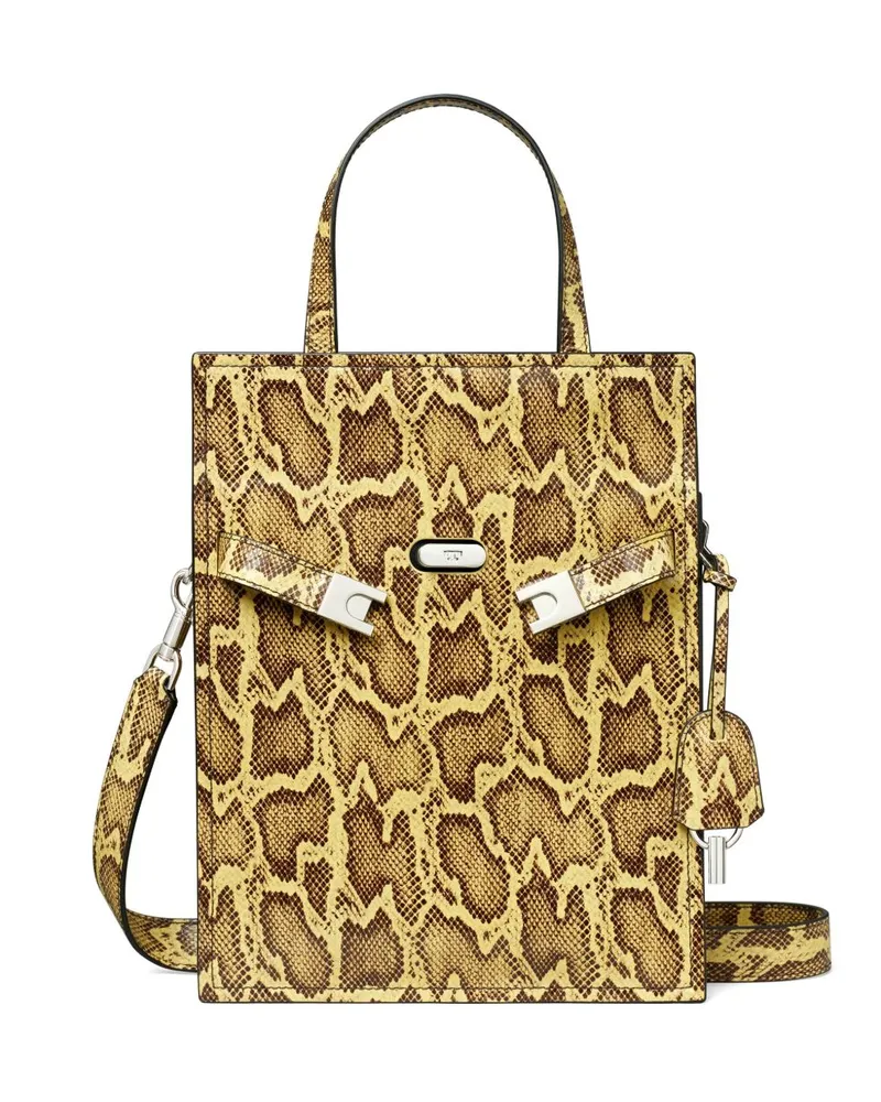 Tory Burch Kleine Lee Radziwill Exotic Tote Bag - Gelb Gelb