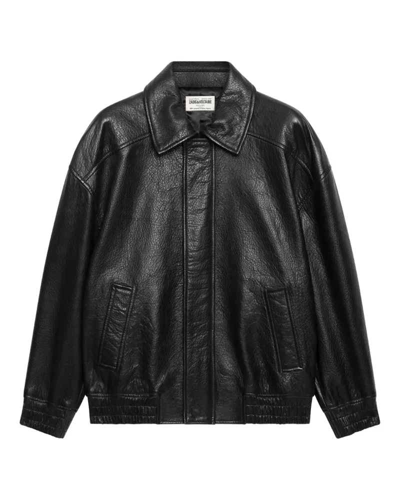 Zadig & Voltaire Loriand Lederjacke - Schwarz Schwarz