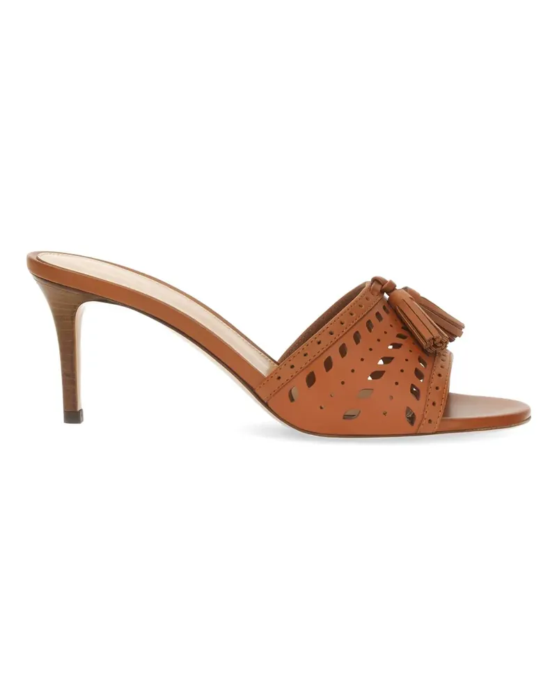 Gianvito Rossi tassel laser-cut sandals - Braun Braun