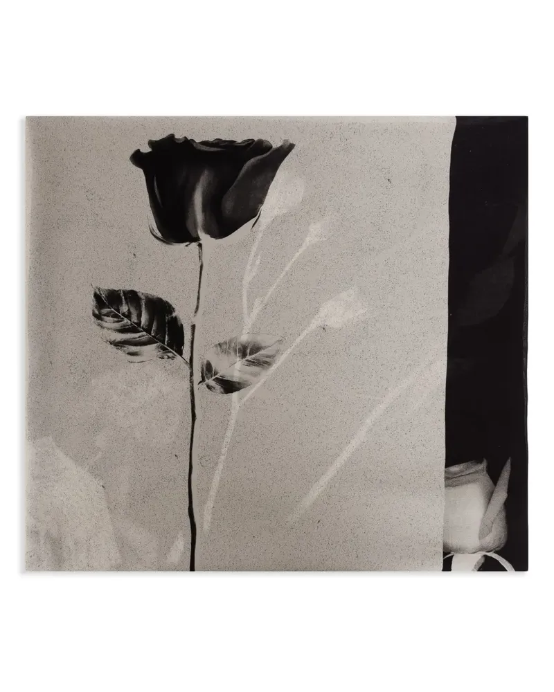 Osklen Schal mit Blumen-Print - Schwarz Schwarz