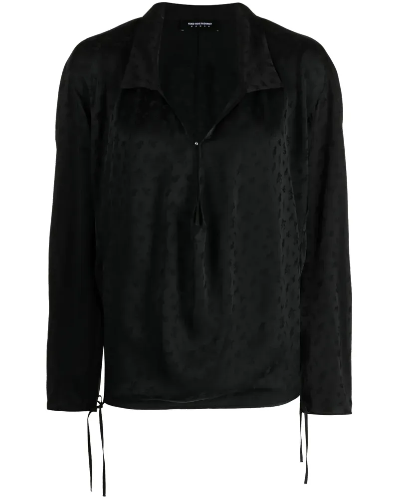 KIKO KOSTADINOV Bluse mit Blumenmuster - Schwarz Schwarz