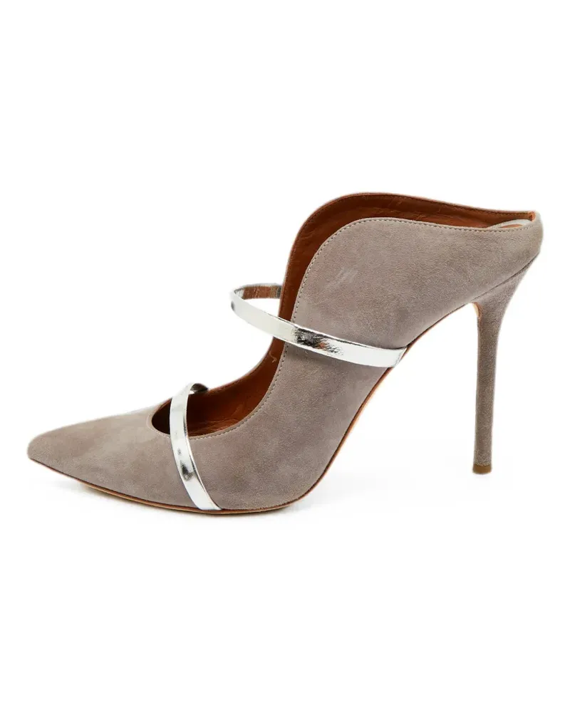 Malone Souliers Maureen pointed-toe mules - Grau Grau