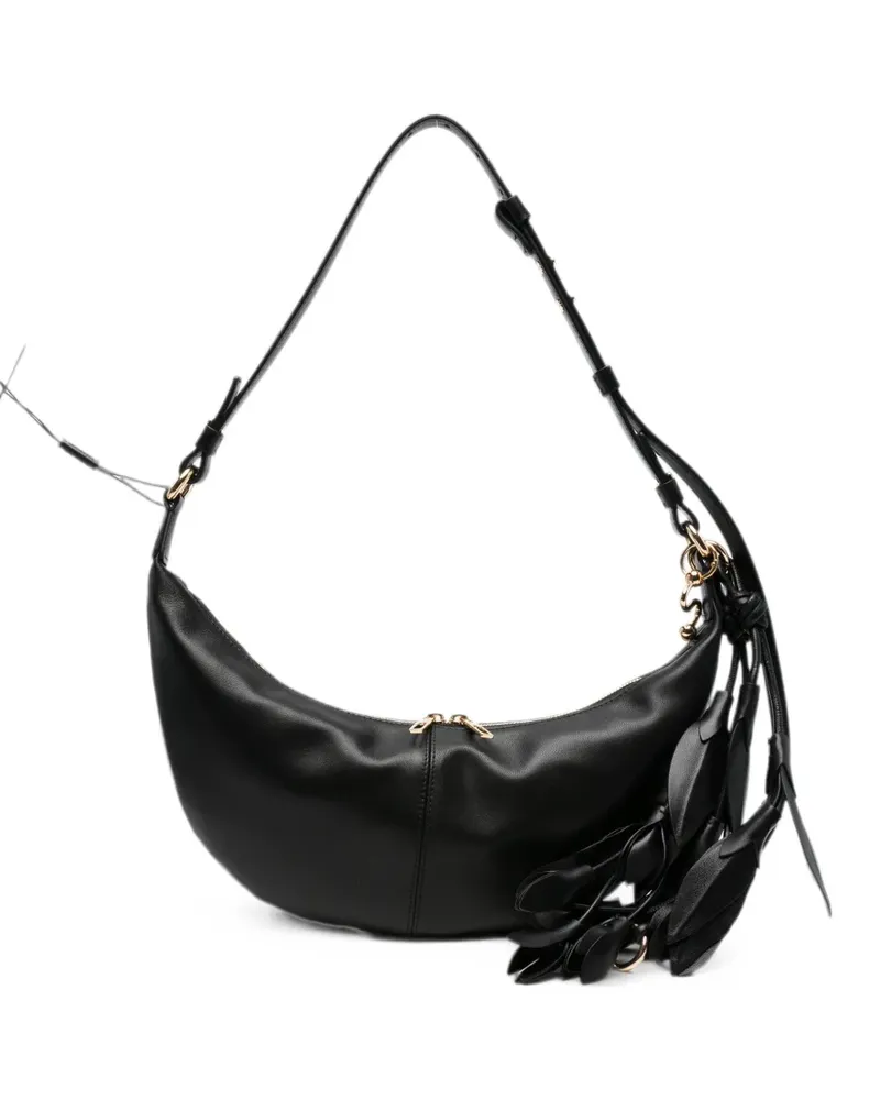 SPORTMAX tassel-detail leather shoulder bag - Schwarz Schwarz