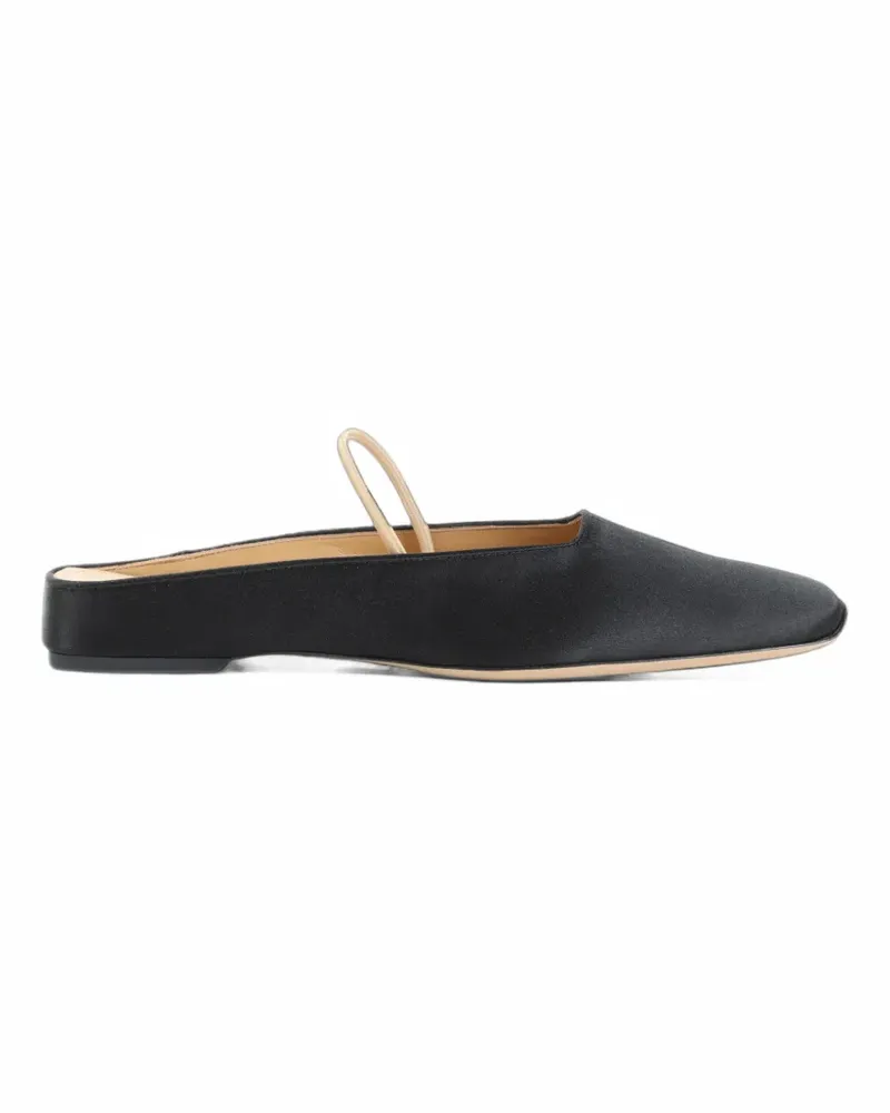 Calvin Klein Kate square-toe elasticated-strap ballet flats - Schwarz Schwarz