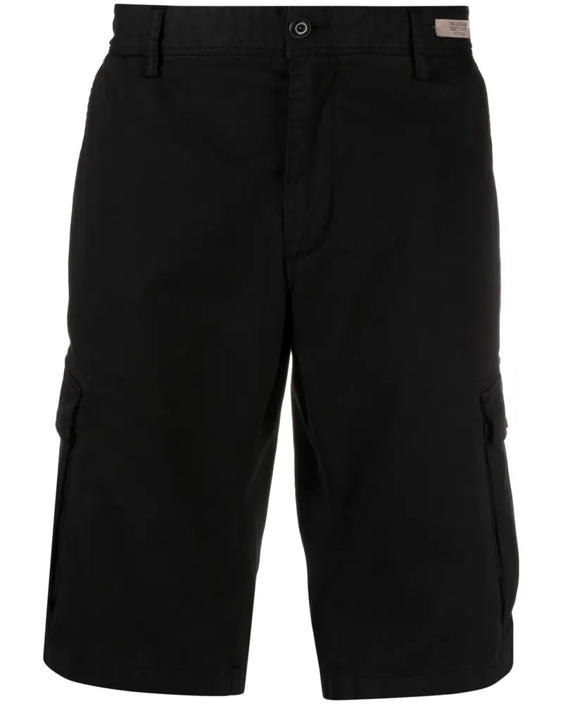 Paul & Shark Chino-Shorts mit geradem Bein - Schwarz Schwarz