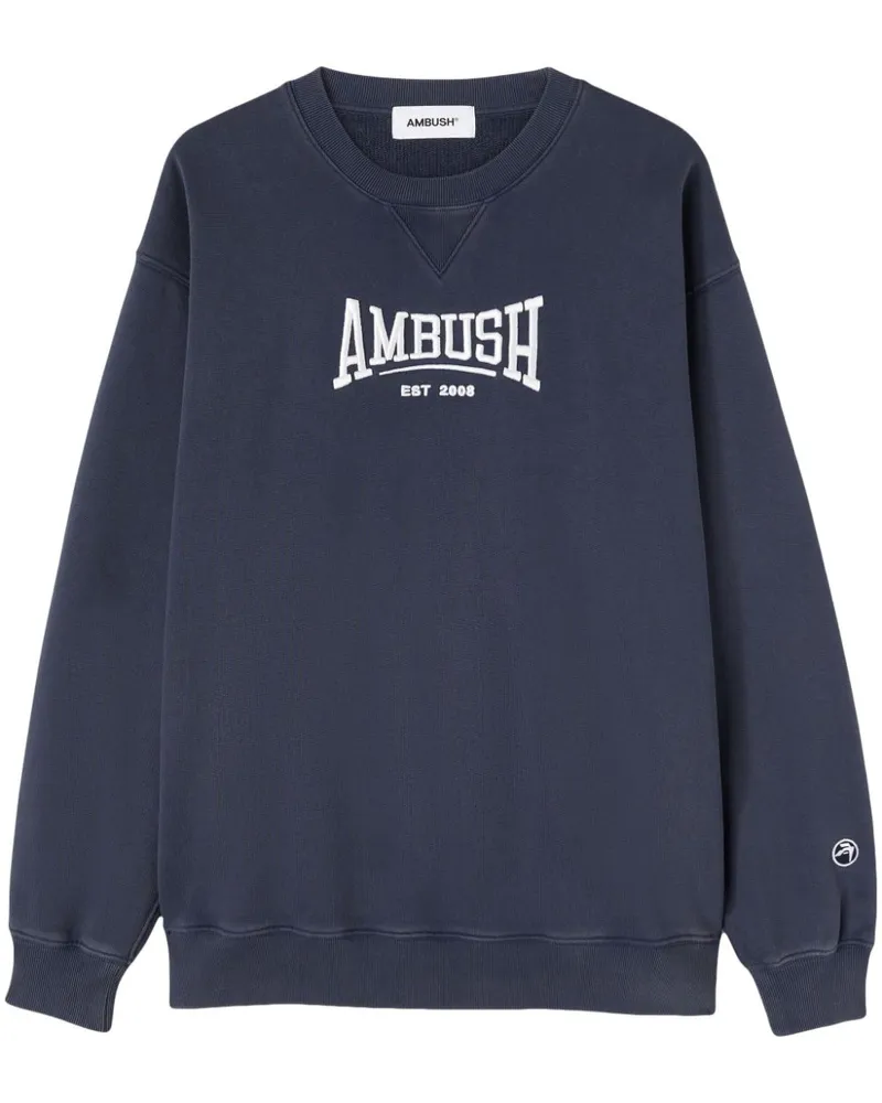 AMBUSH Sweatshirt aus Bio-Baumwolle Blau