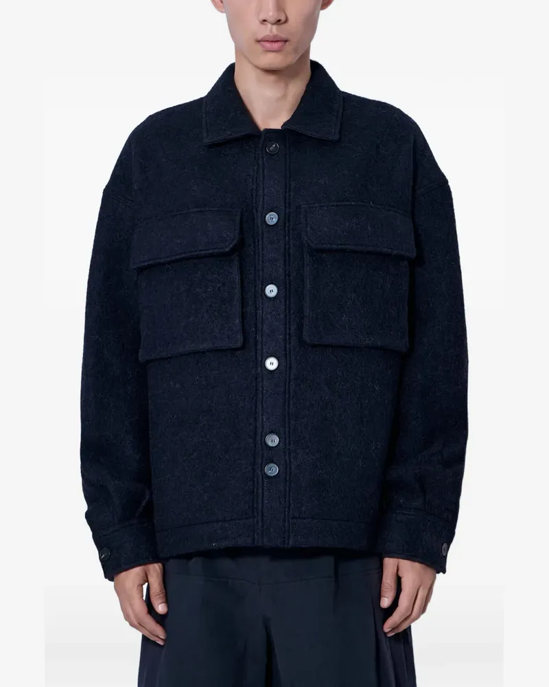 Entire Studios Fjord flap-pocket overshirt - Schwarz Schwarz