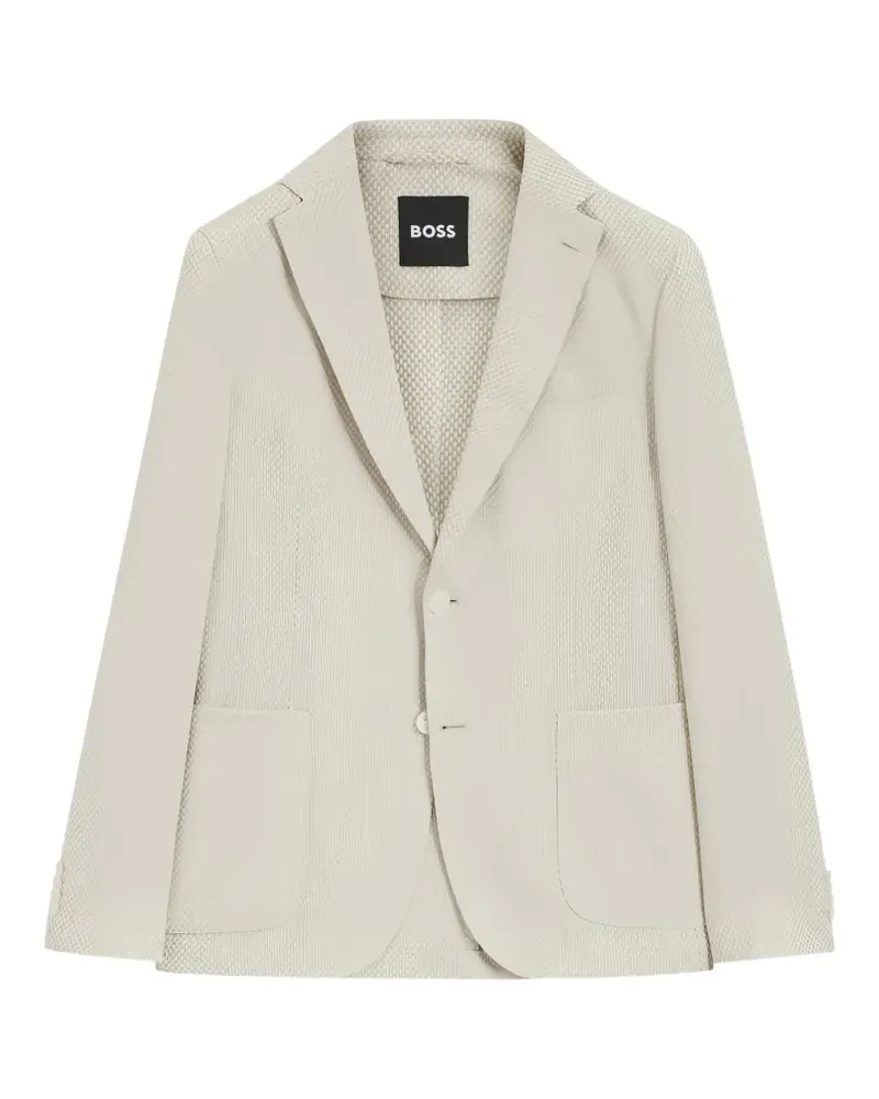 HUGO BOSS patterned single-breasted blazer - Nude Nude