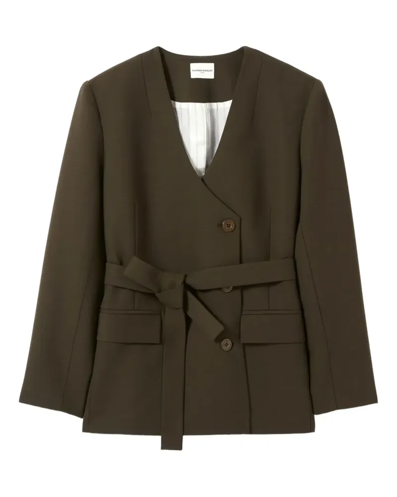 Claudie Pierlot Sakko mit Gürtel - Grün Grün