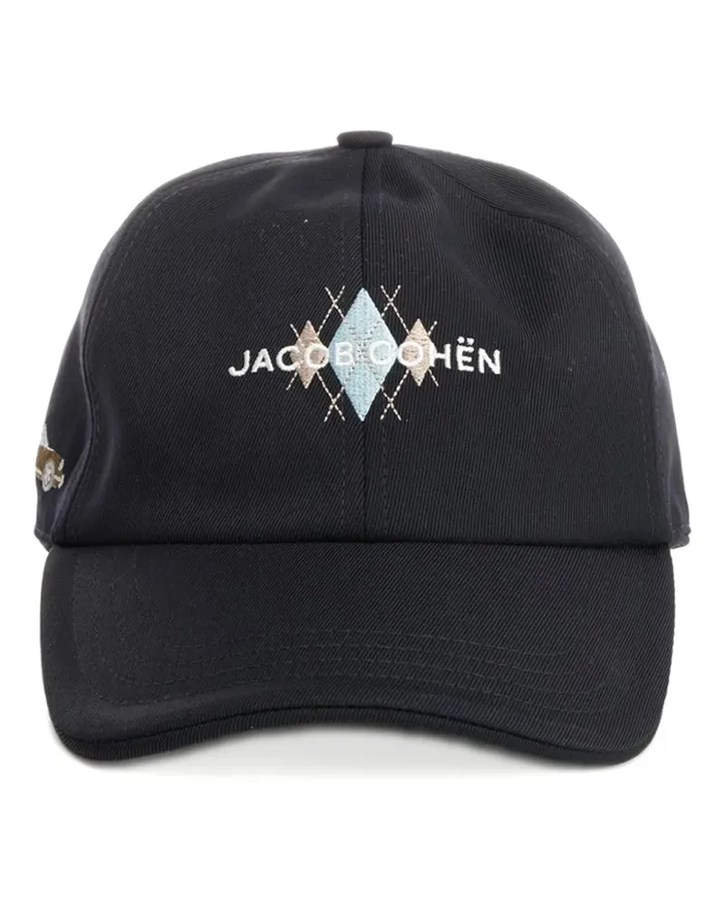 Jacob Cohën embroidery baseball cap - Blau Blau