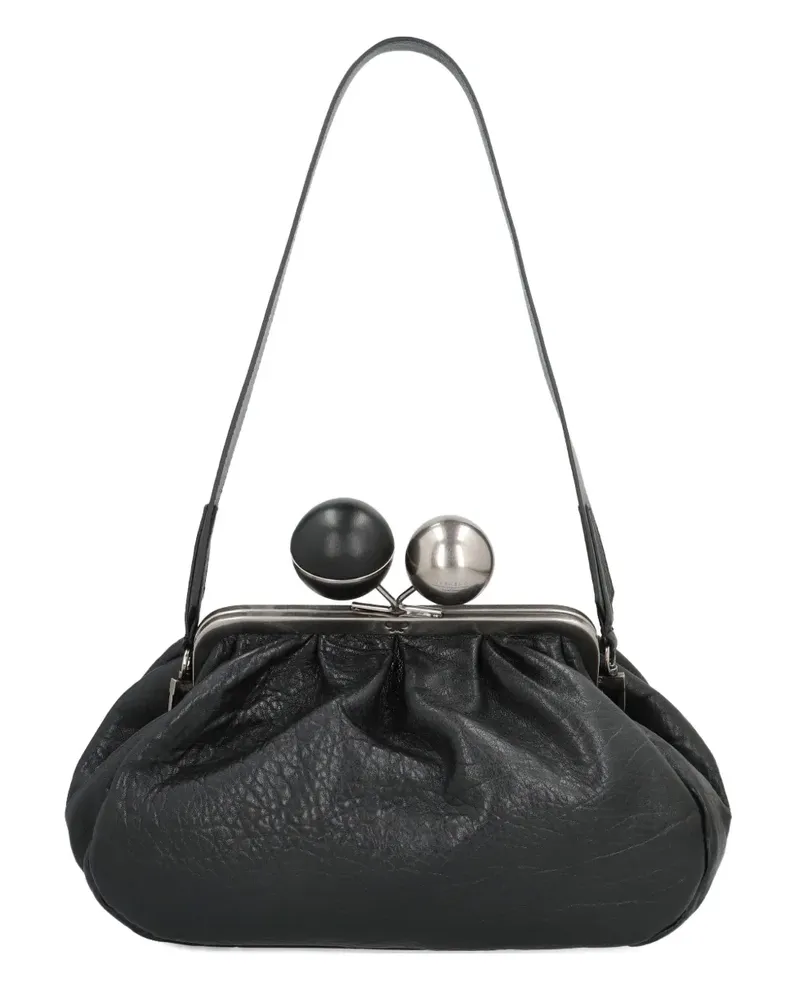 Max Mara ball-embellished frame clutch bag - Schwarz Schwarz