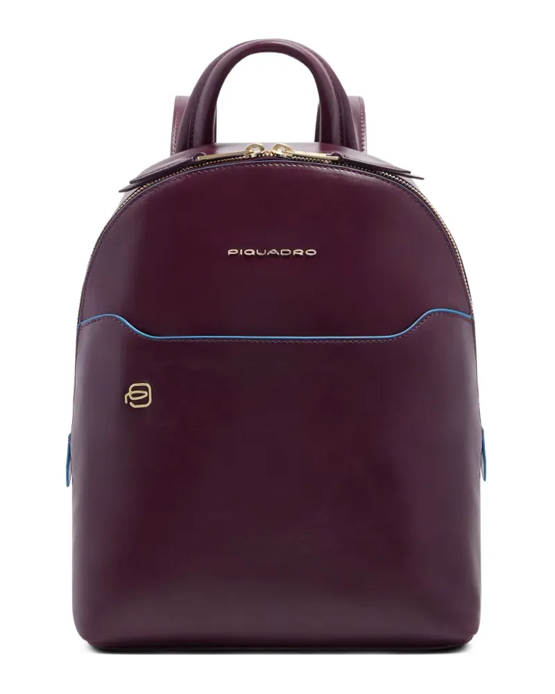 Piquadro Rucksack aus Leder - Rot Rot