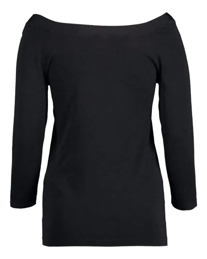 Wolford Cordoba Pullover mit U-Boot-Ausschnitt - Schwarz Schwarz