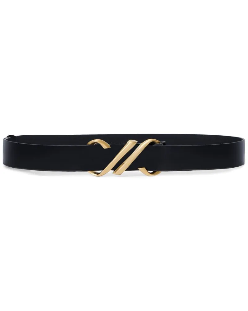 Proenza Schouler Gürtel mit Monogramm-Schild - Schwarz Schwarz