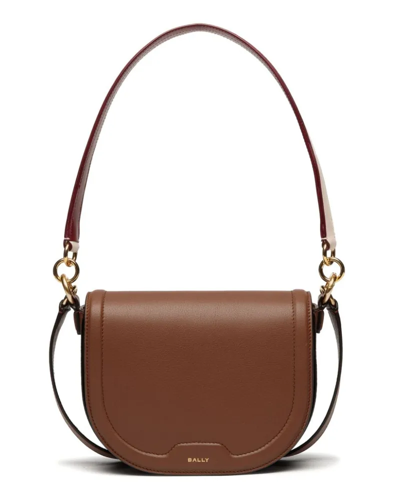 Bally Schultertasche mit Logo-Stempel - Braun Braun