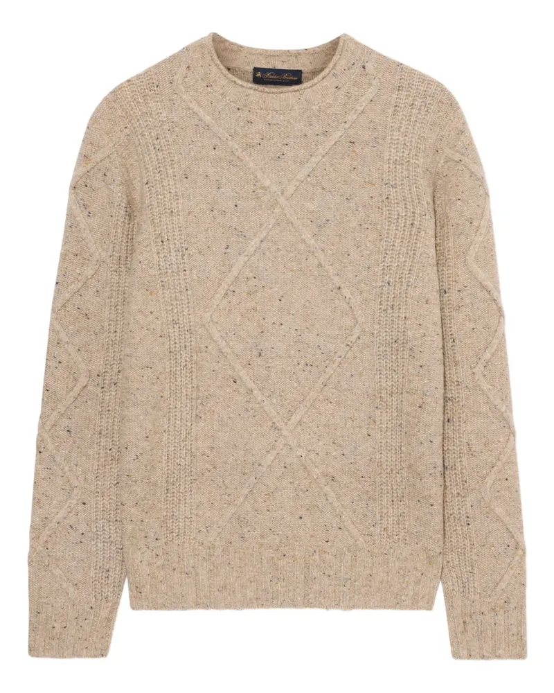 Brooks Brothers Pullover mit geripptem Saum - Nude Nude