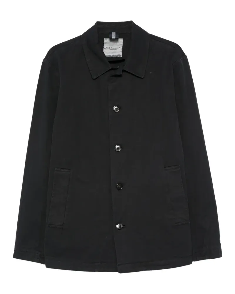 Profuomo button-up shirt jacket - Blau Blau