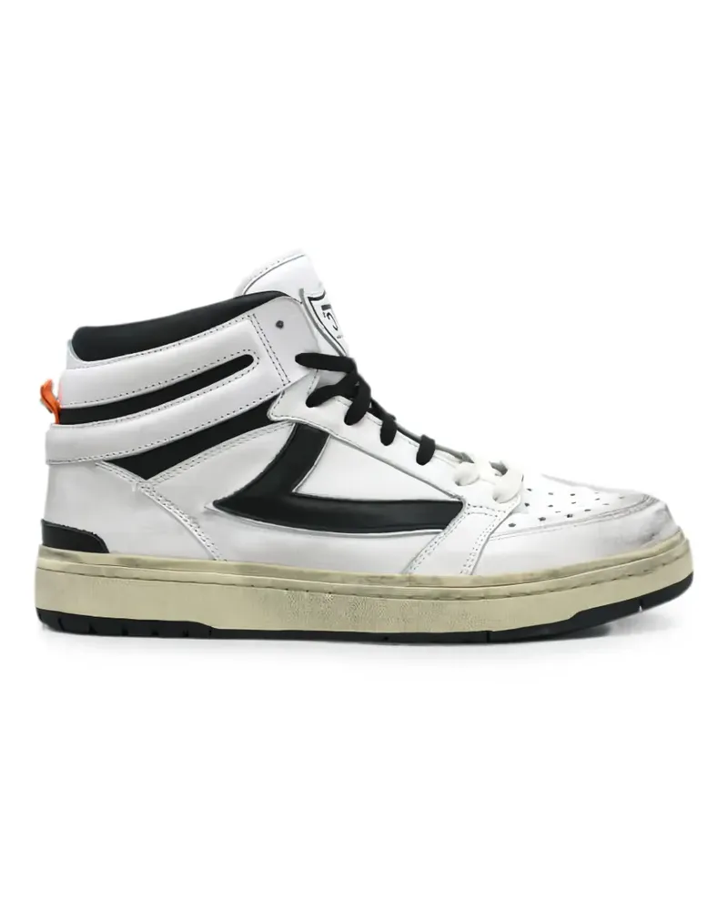 HTC Hollywood Trading Company Starlight High leather sneakers - Weiß Weiß