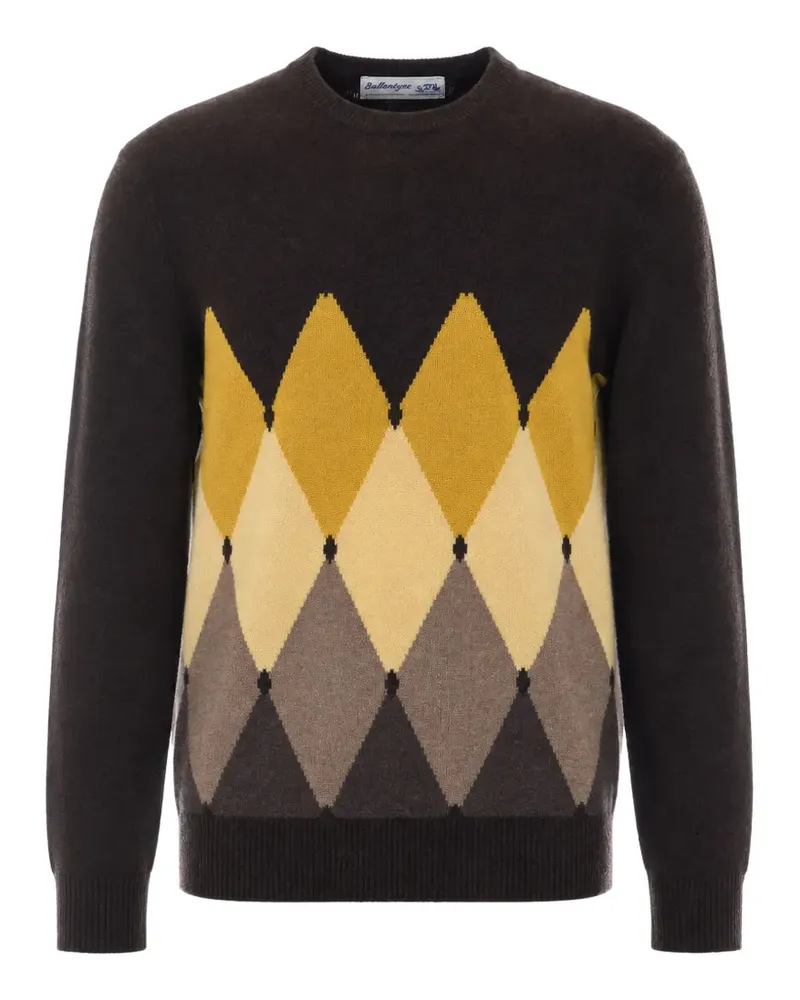 Ballantyne Pullover mit Argyle-Muster - Braun Braun