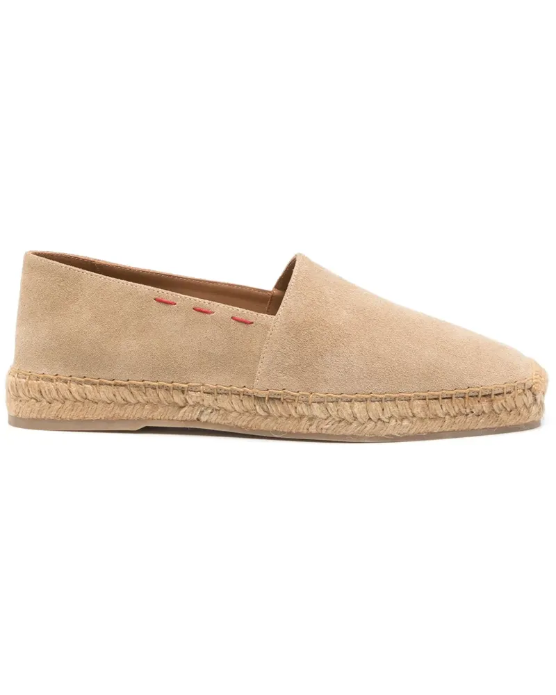Kiton Espadrilles aus Wildleder - Nude Nude