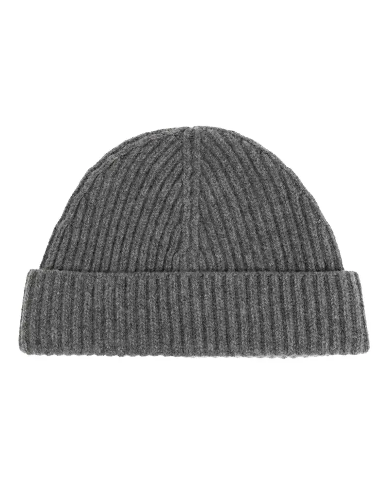 Jil Sander ribbed-knit beanie hat - Grau Grau