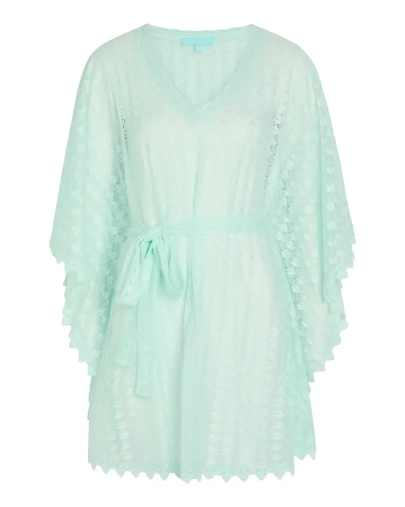 Melissa Odabash Petra lace-knit kaftan - Grün Grün