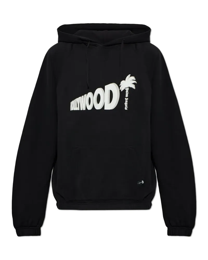 Palm Angels Hoodie mit Logo-Motiv - Schwarz Schwarz