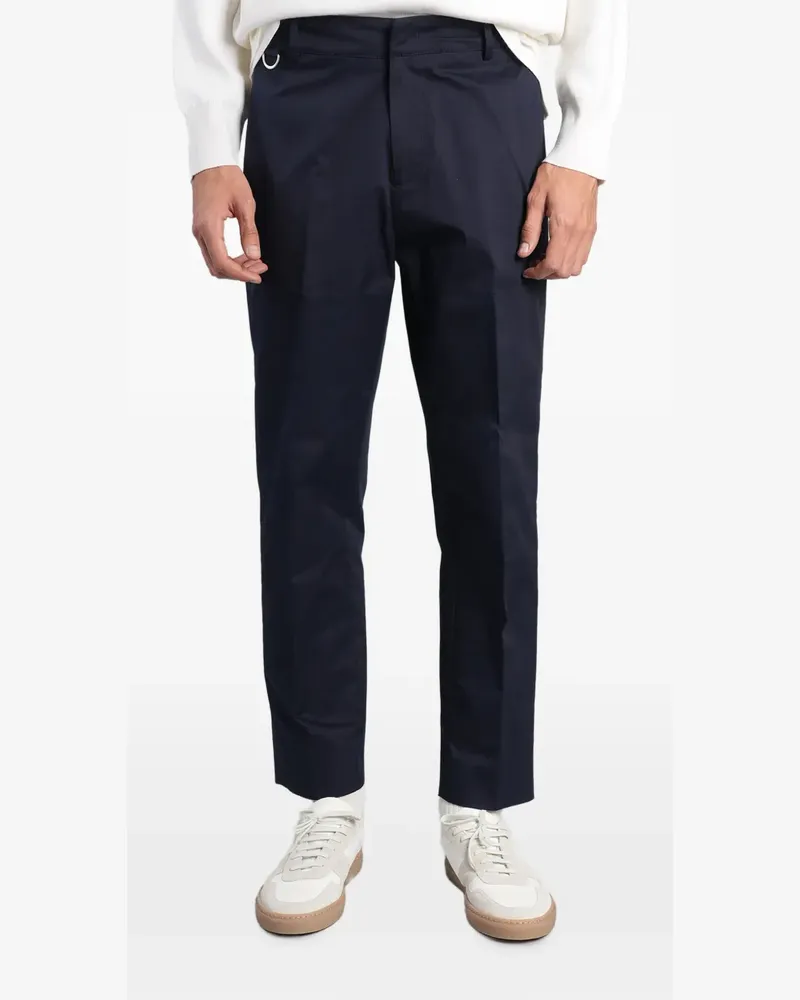Low Brand George pressed-crease trousers - Blau Blau