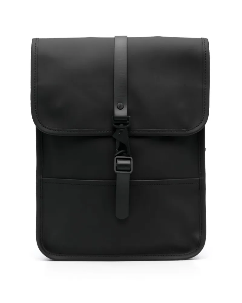 RAINS Rucksack mit Karabinerverschluss - Schwarz Schwarz