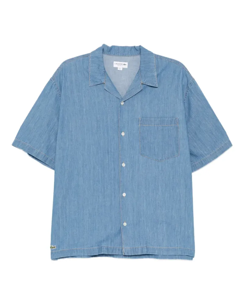 Lacoste chest pouch pocket shirt - Weiß Weiß