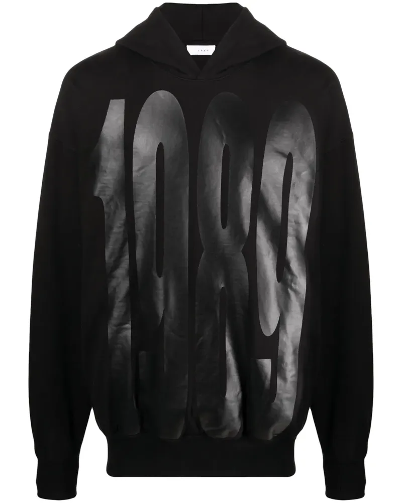 1989 STUDIO Hoodie mit Logo-Print - Schwarz Schwarz