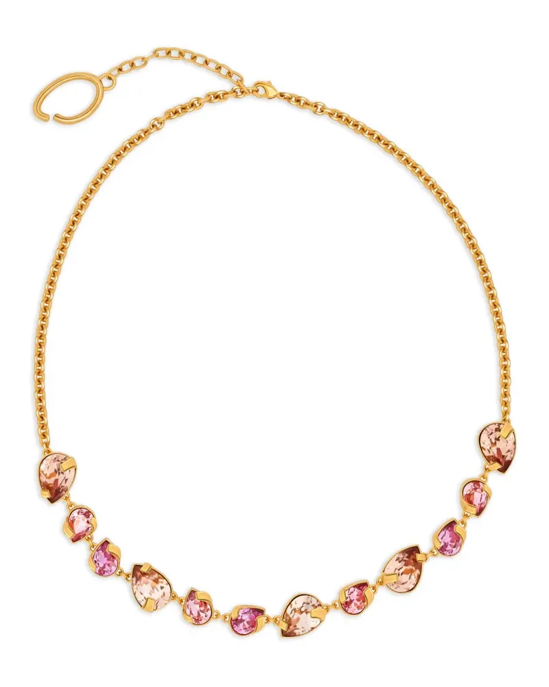 Oscar de la Renta Halskette mit Kristallen - Gold Gold