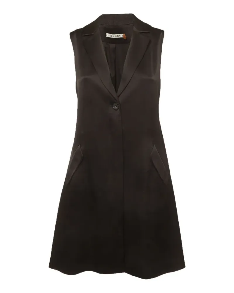 Alice + Olivia sleeveless mini dress - Schwarz Schwarz