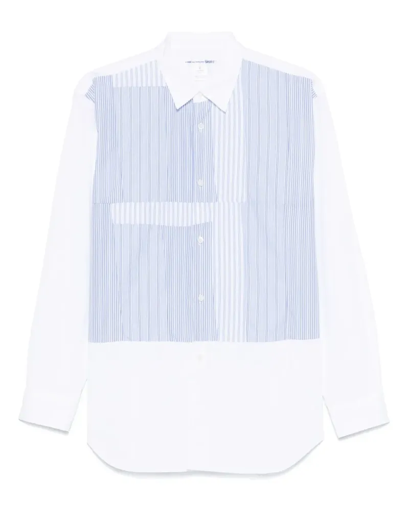 Comme des Garçons Hemd mit Streifendetail - Weiß Weiß