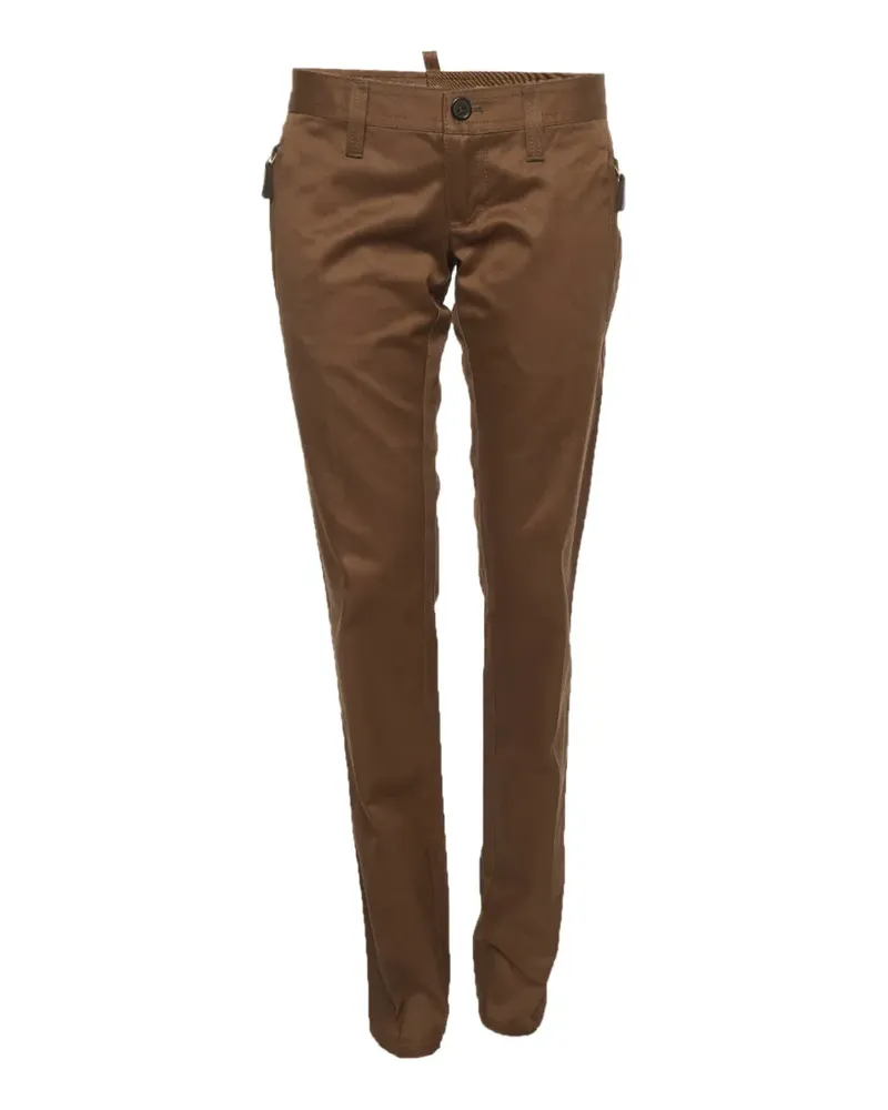Dsquared2 gabardine straight-leg trousers - Braun Braun