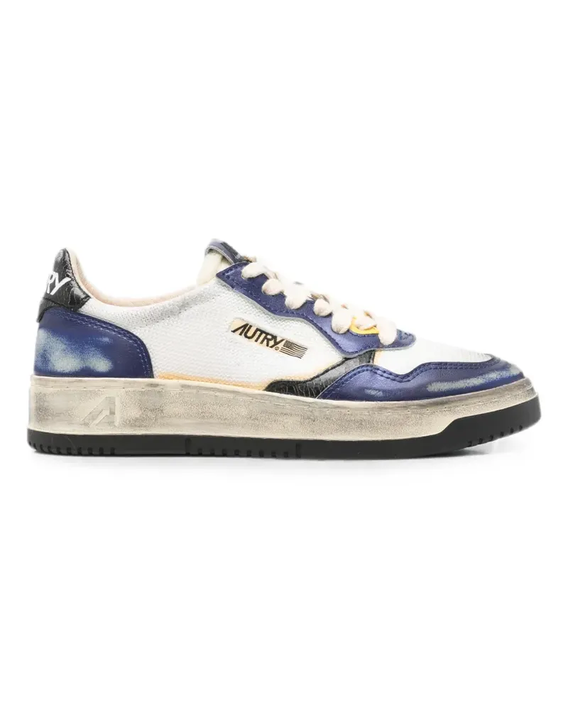 AUTRY distressed-effect leather sneakers - Weiß Weiß