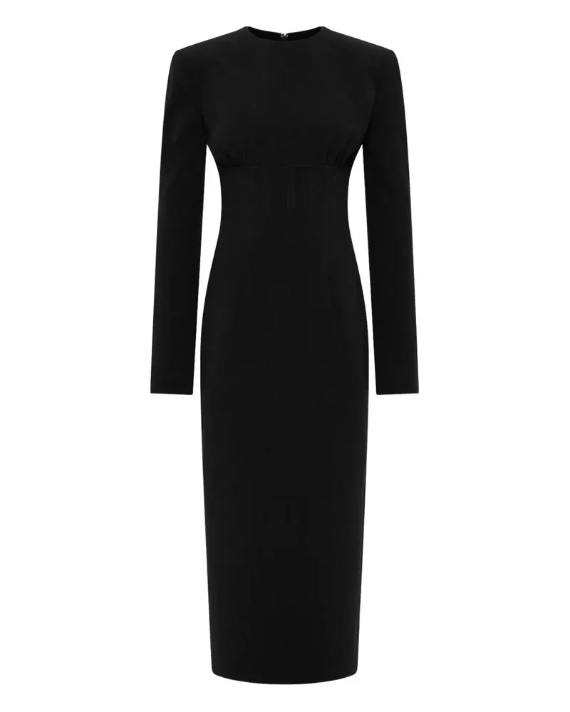 Rachel Gilbert Dover Maxikleid mit gepolsterten Schultern - Schwarz Schwarz