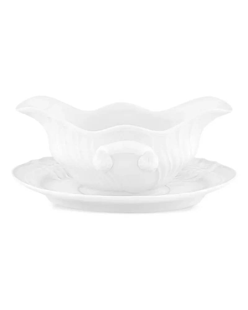 Ginori 1735 Gravy Boat mit geprägtem Henkel (14,2cm) - Weiß Weiß