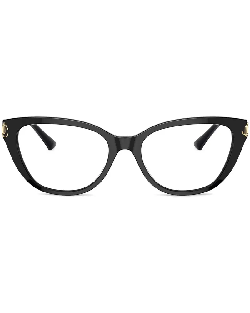 Jimmy Choo Brille im Cat-Eye-Design - Schwarz Schwarz