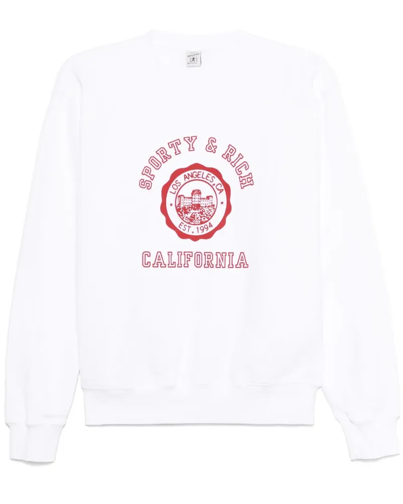 SPORTY & RICH California Emblem Sweatshirt - Weiß Weiß
