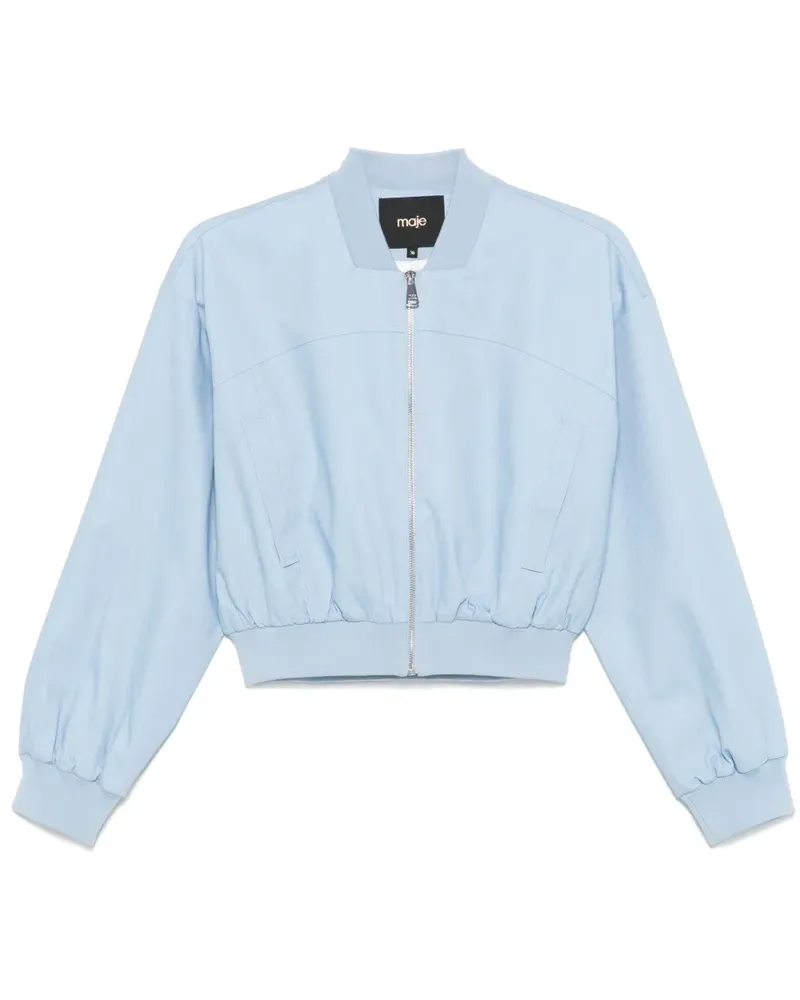 Maje Cropped-Bomberjacke - Blau Blau