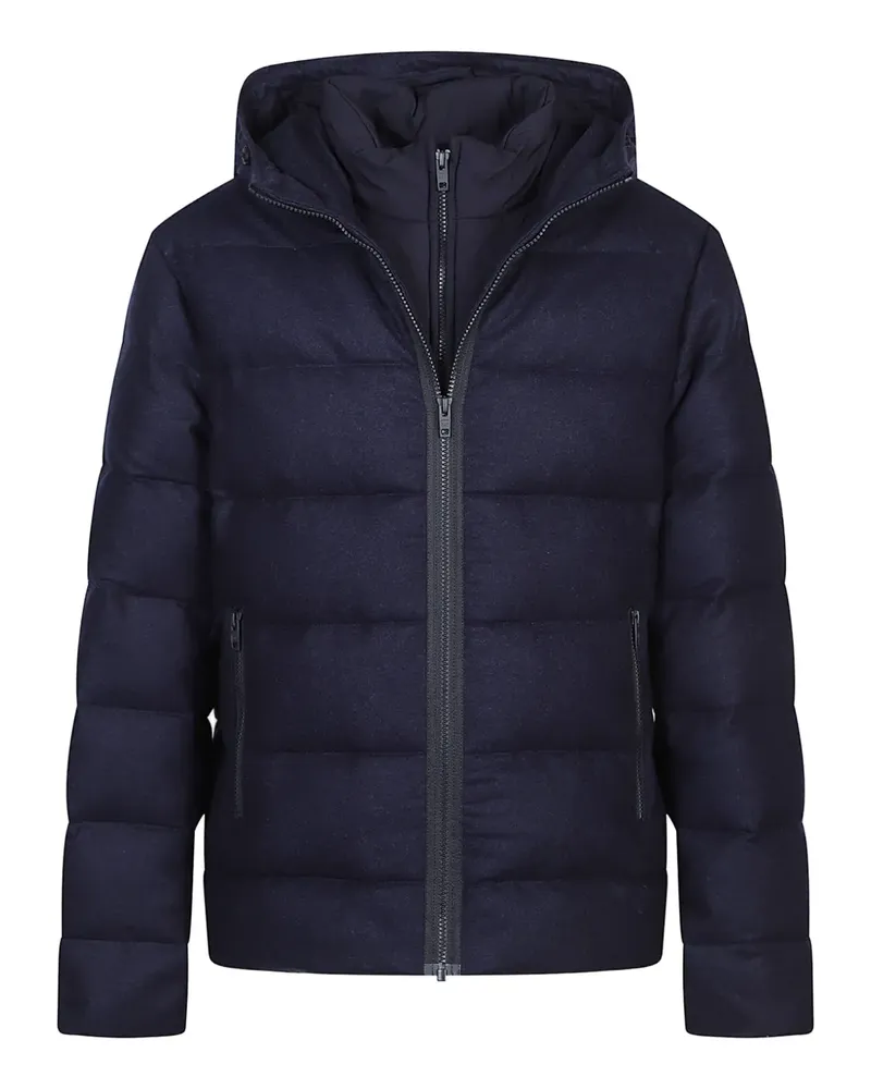 Fay Gesteppte Kapuzenjacke - Blau Blau