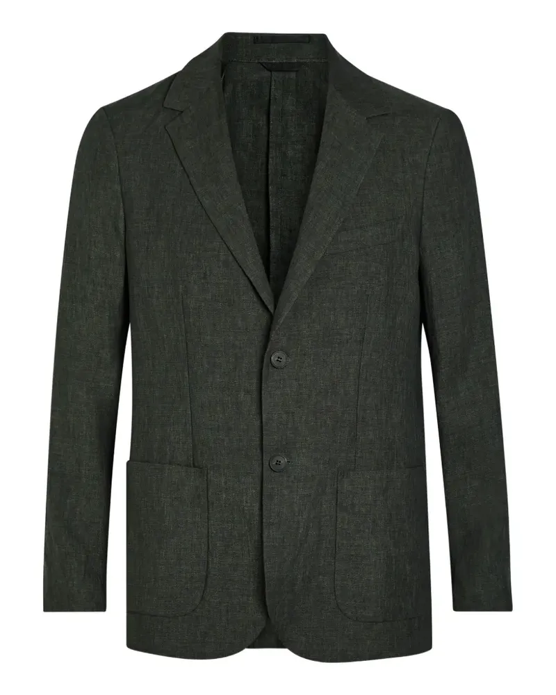 Sunspel single-breasted patch-pocket blazer - Grün Grün