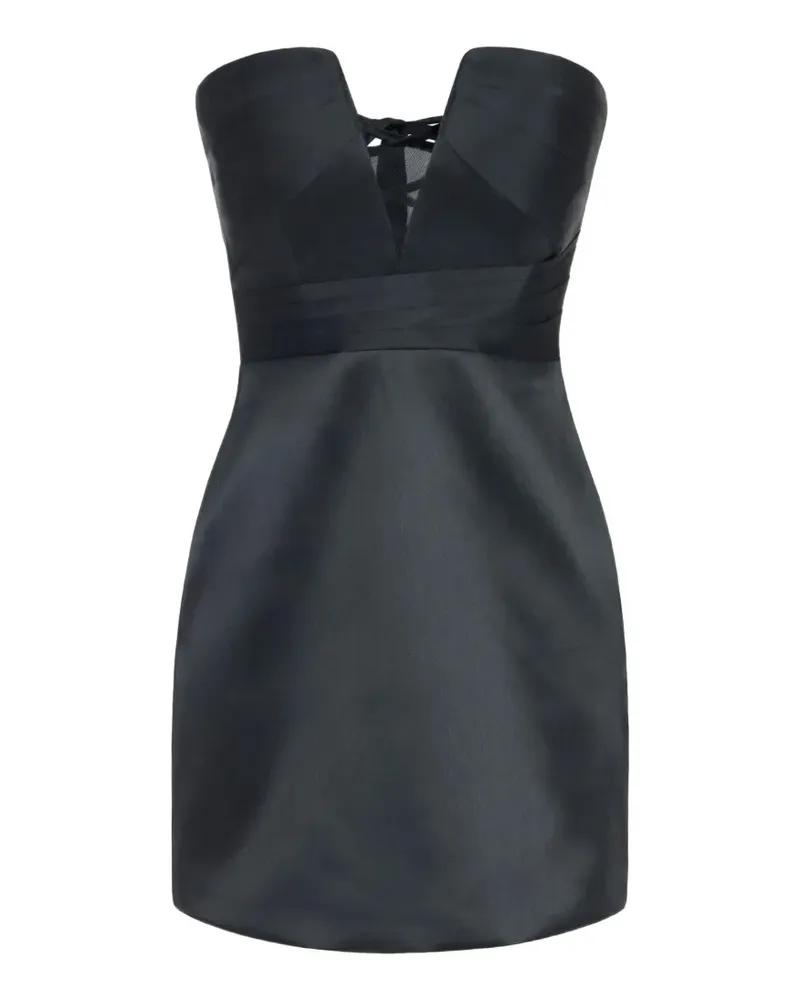 Elisabetta Franchi Minikleid aus Gazar-Stoff - Schwarz Schwarz