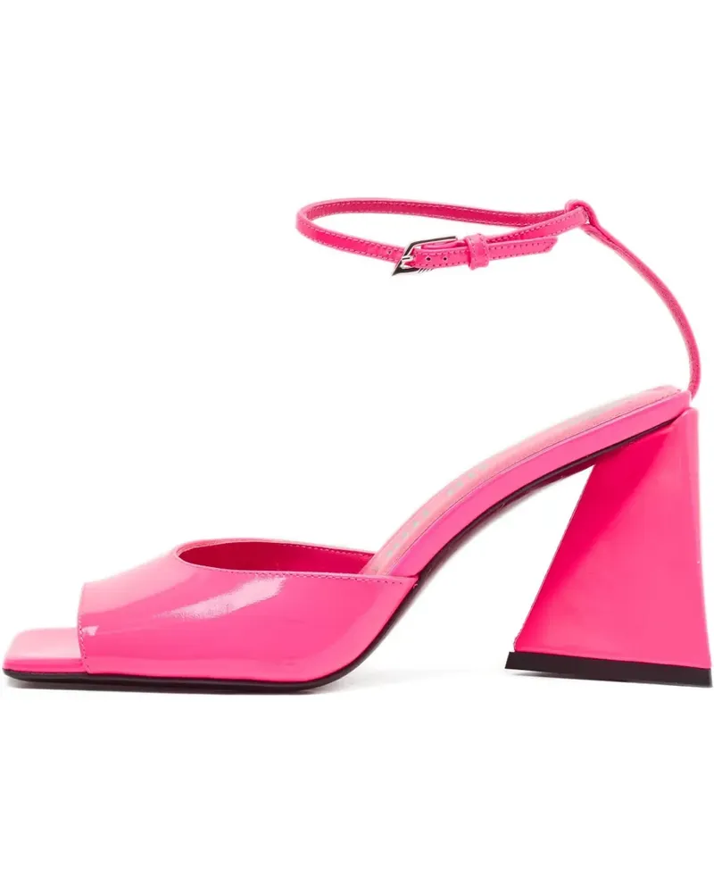 ATTICO square-toe block-heel sandals - Rosa Rosa