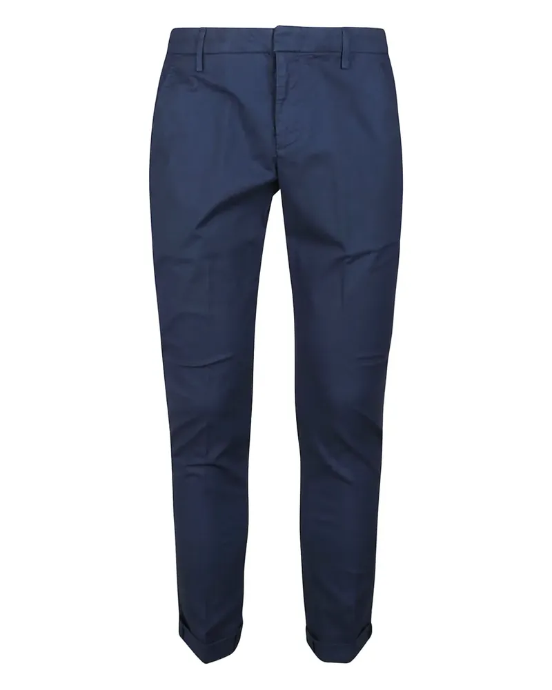 Dondup cuffed cotton pants - Blau Blau
