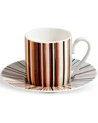 Missoni Home Gestreiftes Jenkins Kaffeetassen-Set Grau