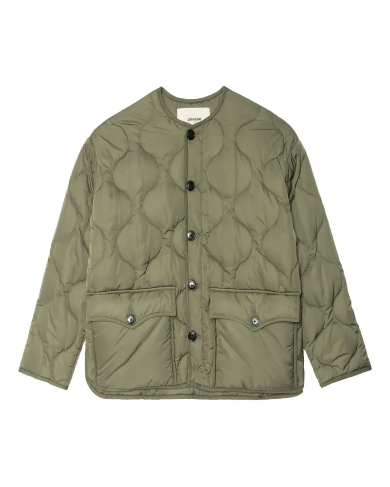 Zadig & Voltaire Gesteppte Bunji Jacke mit aufgesetzter Tasche - Grün Grün