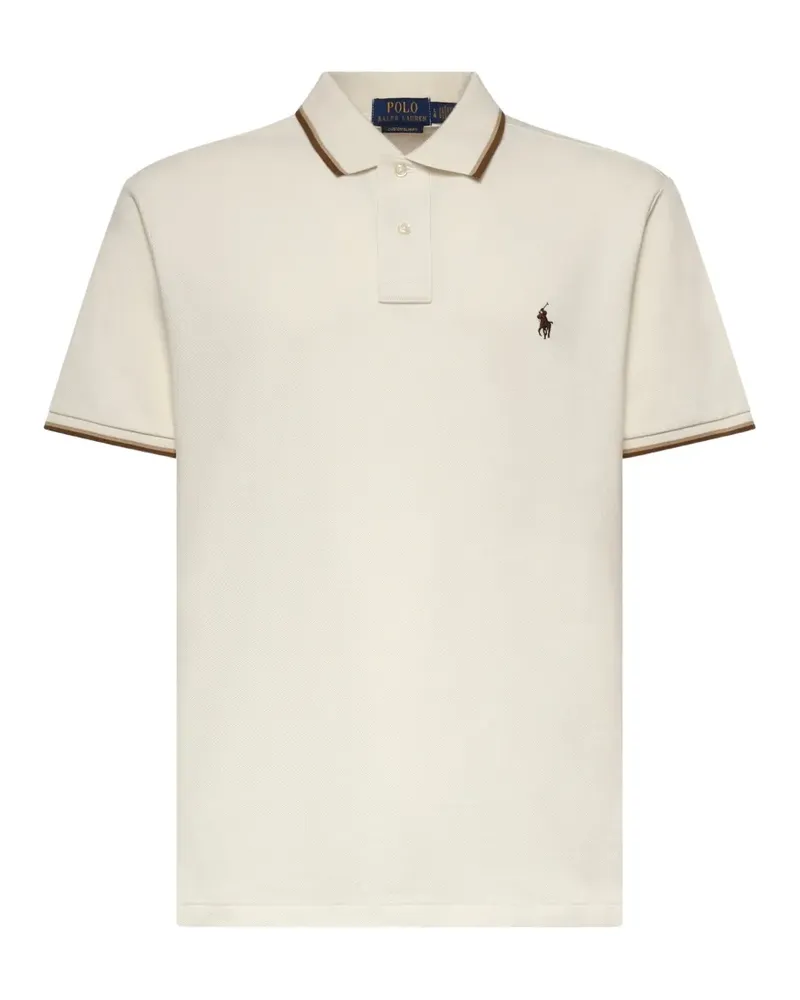 Ralph Lauren tipped piqué polo shirt - Nude Nude