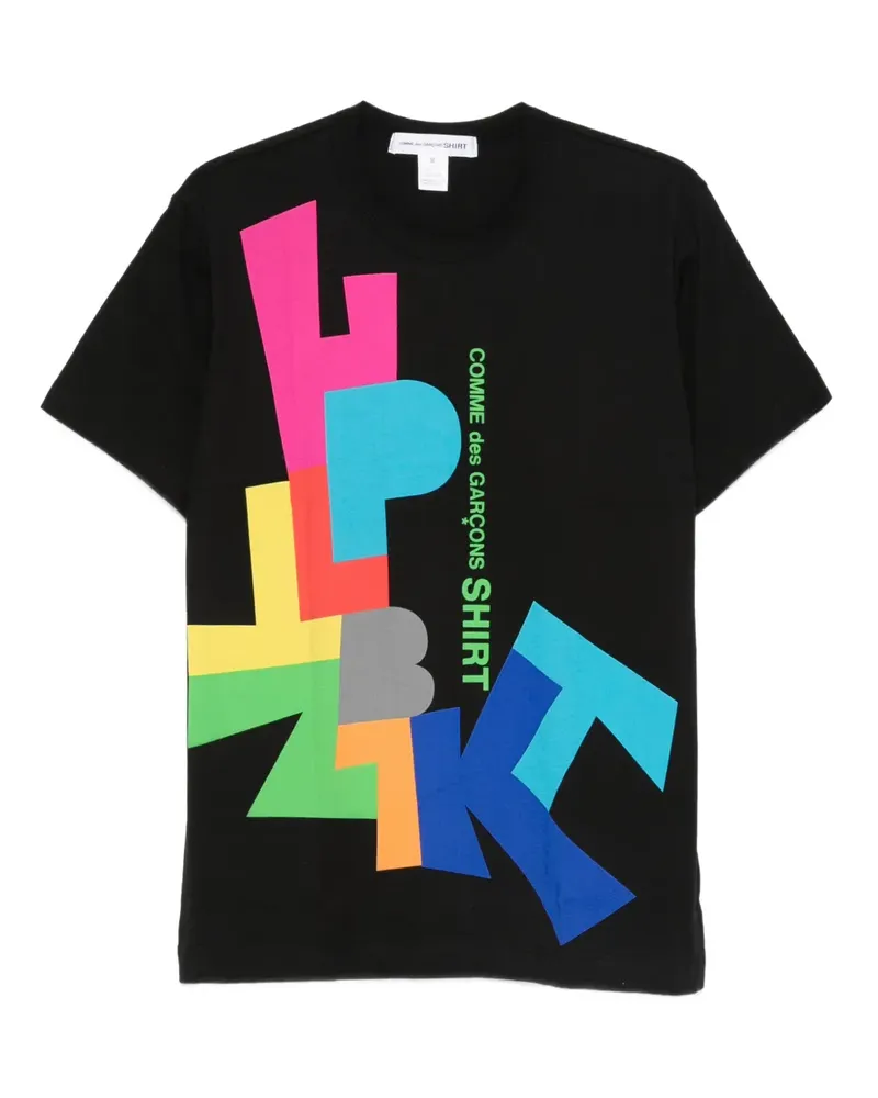 Comme des Garçons T-Shirt mit grafischem Print - Schwarz Schwarz